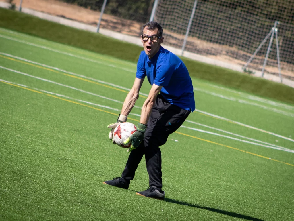 Alberto, durante un entrenamiento