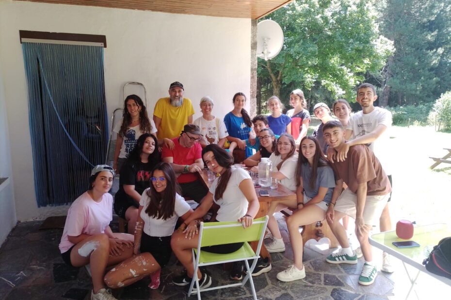 COn los voluntarios de Santa Ana en el verano del 2024