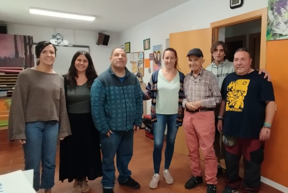 encuentro con las profesionales del servicio de integración de Comarca de Ribgorza en la sede de El Remós en Ribagorza.